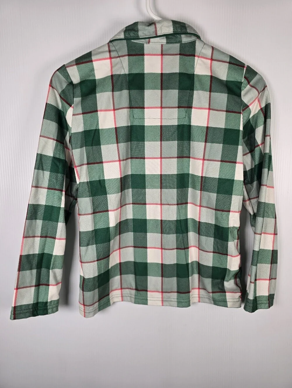 NWOT Carter's Green, Red and White Plaid Button-Front Pajama Set Boys Size 12